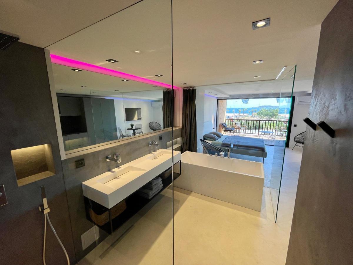 Appartement Neuf Climatise - Vue Mer Saint-Tropez - 50M Plage Et Port - Piscine 盖辛 外观 照片